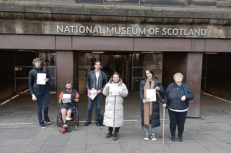 LGBTQIA+ group visit The National Museum of Scotland