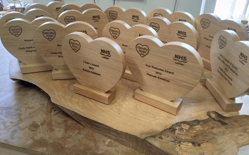 Custom Wood Awards for NHS Scotland
