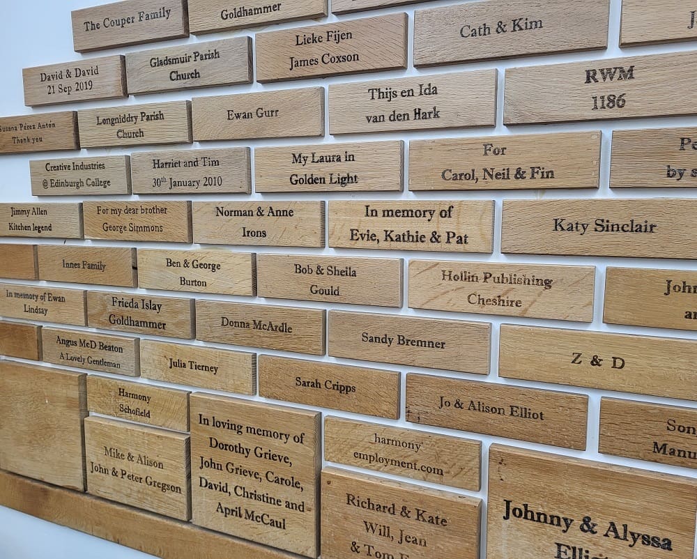 Celebration Wall Bricks - The Grassmarket Project