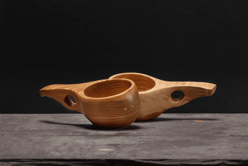 Hand carved Kuksa - pair - Grassmarket Wood Workshop