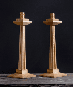 Wood Candlesticks - hand crafted pair