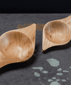 Wooden quaichs hand carved - pair