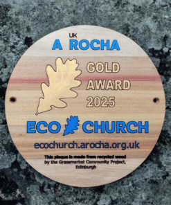 A Rocha Eco Church Bronze Gold 2025